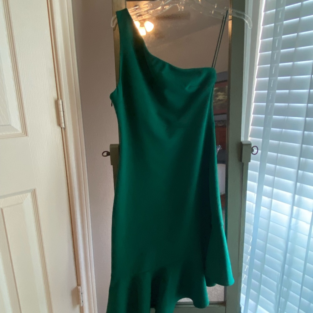 Never worn green off the shoulder dress
